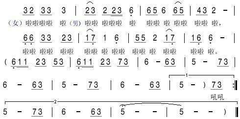 f笛子简谱_f调笛子简谱大全100首(3)