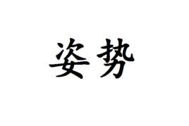 姿势(词语释义)