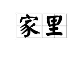 家里(汉语词语)